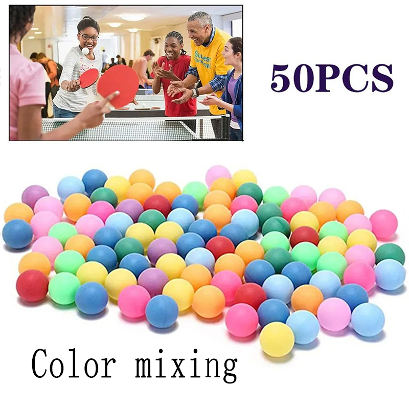50Pcs Multicolor Plastic Ping  - огляд і ціна Table Tennis Olympics