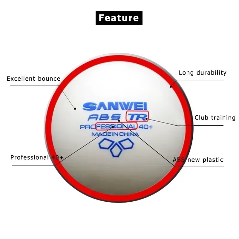 50/100pcs SANWEI TR 3 Star Tab - огляд і ціна Table Tennis Olympics